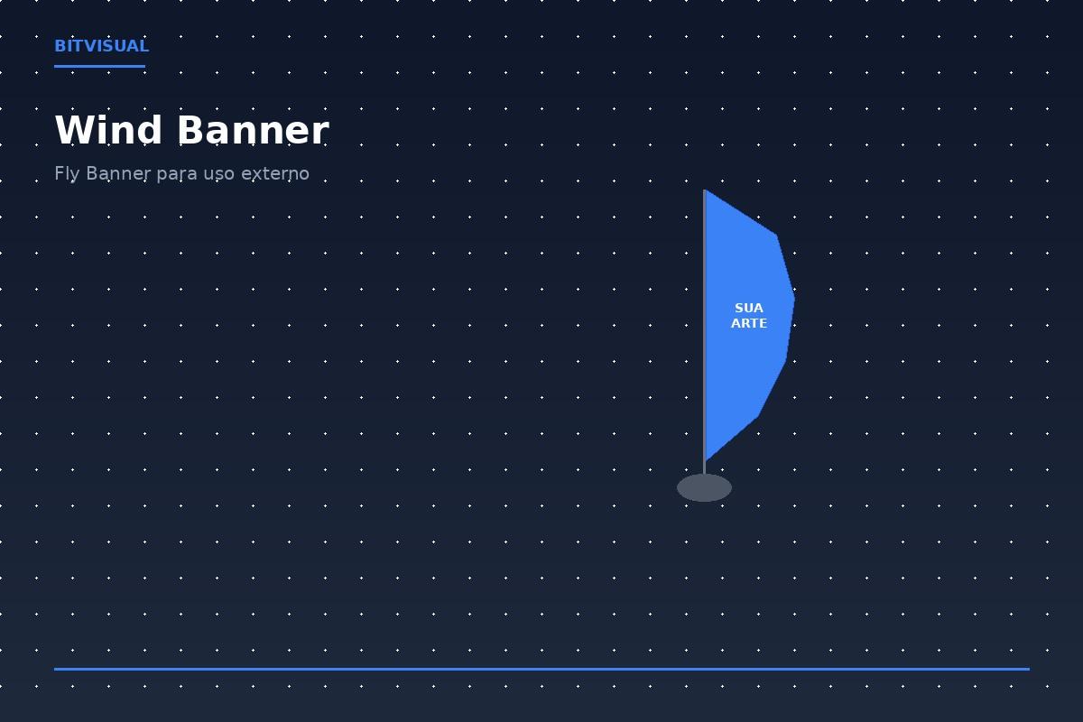 Wind Banner / Fly Banner 2m - 7