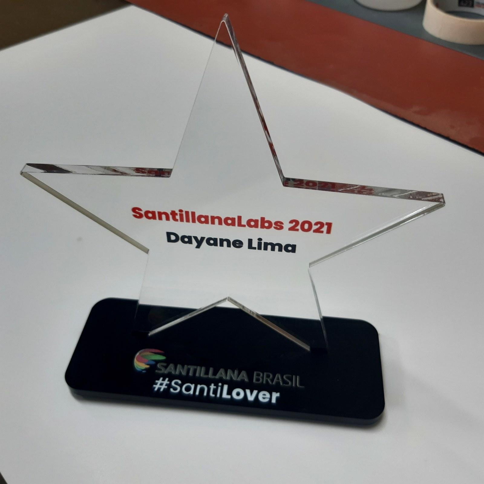 Display e TROFEU de Acrílico Corte Personalizado - 2