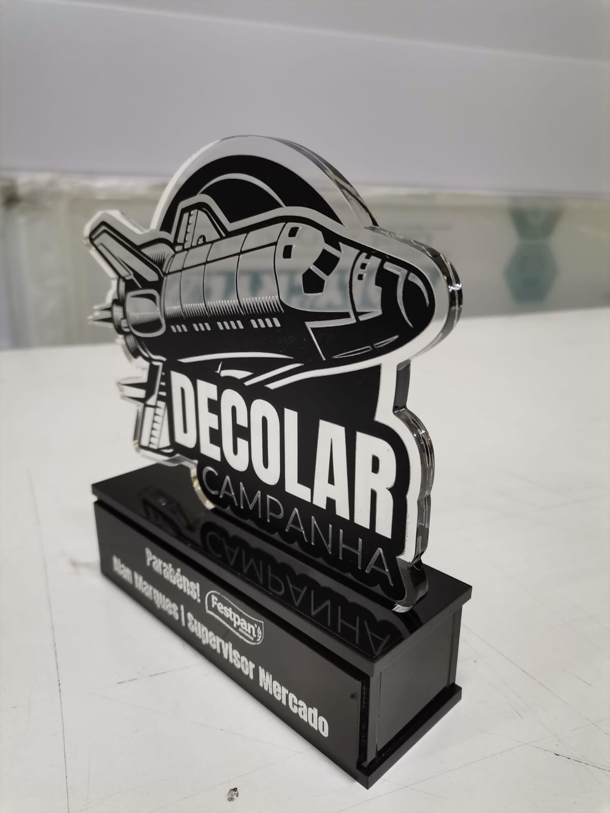Display e TROFEU de Acrílico Corte Personalizado